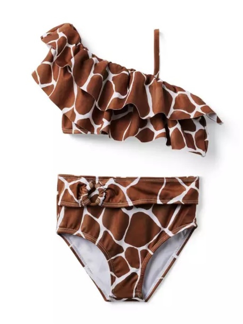 Janie and Jack Giraffe print 2 piece Bikini - 12 - New